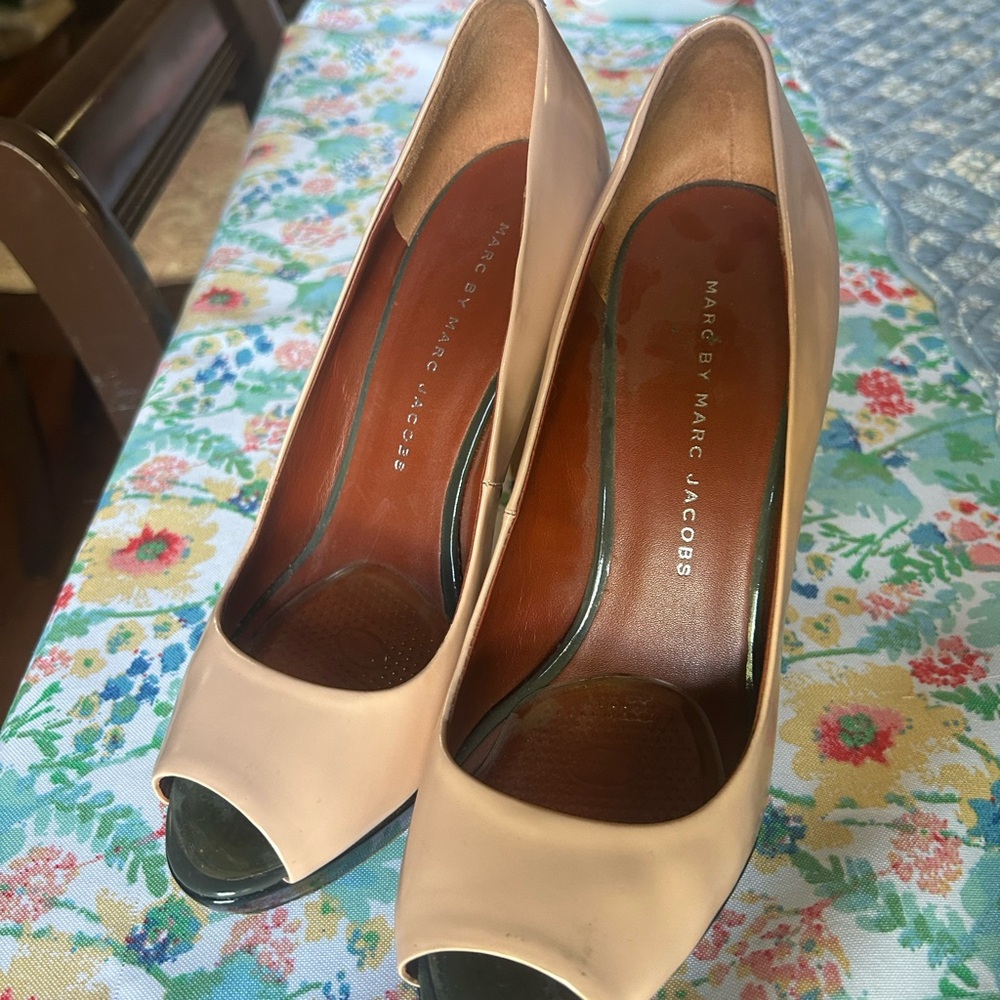 Marc by Marc Jacobs Blush Peep Toe Heels